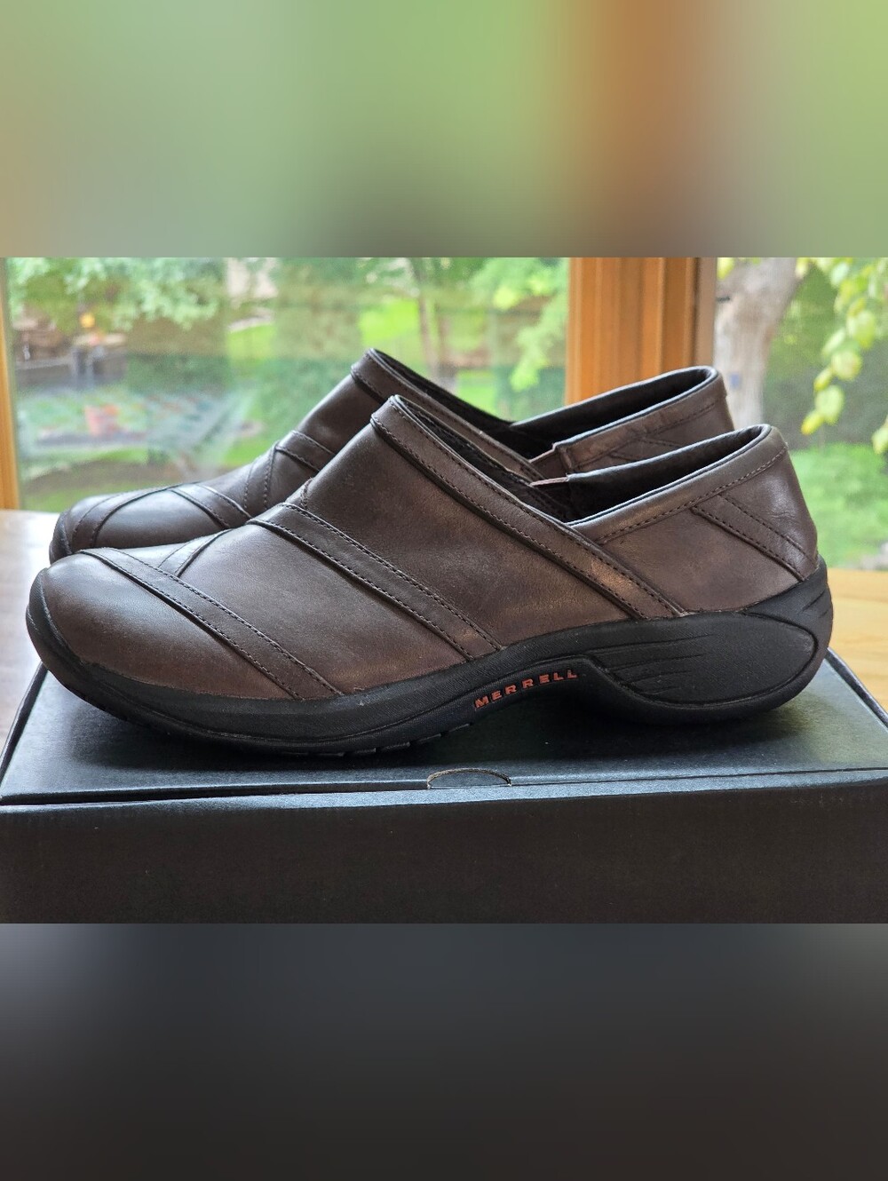 Merrell Encore Eclipse, Women's Comfort Clog In Size 10, Brown